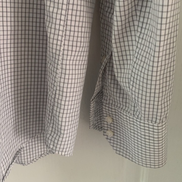 Boss Hugo‎ boss Regular fit windowpane print button down shirt black white - Picture 4 of 11